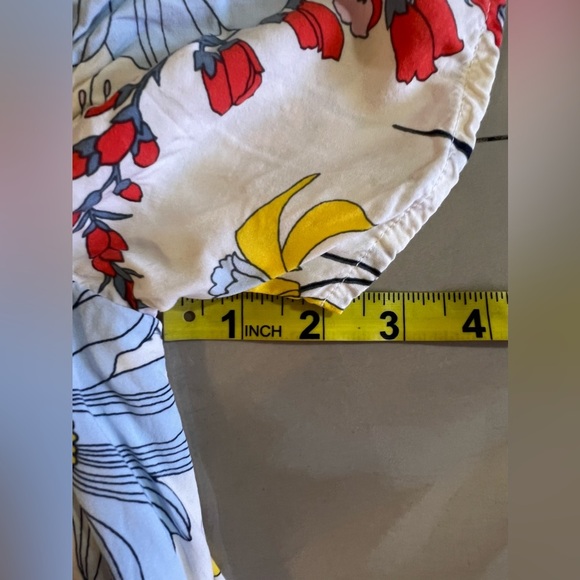 Gap Kids Floral Botanical Cold Shoulder Swing white floral Dress Size L - Picture 11 of 16